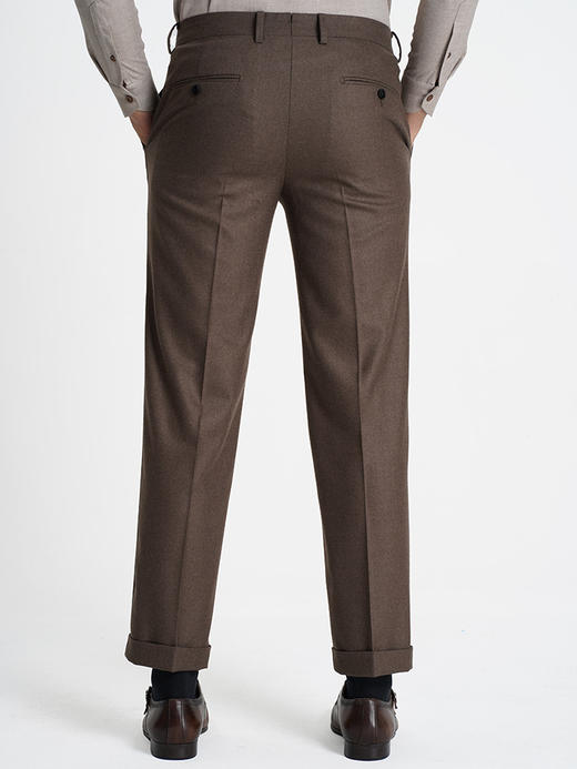 callisto咖啡色棉羊毛西裤 商品图4