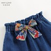 【马克珍妮 法式】女童纯棉宽松花苞牛仔裤儿童裤子春秋款241168/541899 商品缩略图3