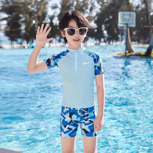 回力儿童泳衣男童中大童2024新款男孩分体游泳衣青少年泳裤套装_ym 商品图14