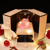 情人节永生花口红香水礼盒鲜花盒礼品包装盒红玫瑰六角永生花盒七夕圣诞情人节送女友礼物 商品缩略图4