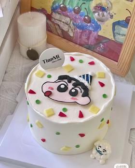 【臻品系列】---手绘【蜡笔小新与小白】