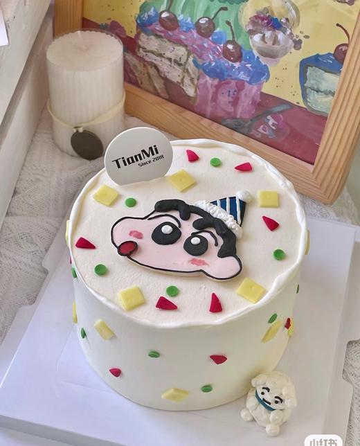 【臻品系列】---手绘【蜡笔小新与小白】 商品图0