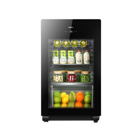 海尔（Haier）LC-102E 102L侧开门冰吧 茶叶柜 母婴冰箱 展示柜 饮料柜 雪茄柜 冷藏柜 酒柜 客厅冰箱