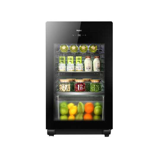 海尔（Haier）LC-102E 102L侧开门冰吧 茶叶柜 母婴冰箱 展示柜 饮料柜 雪茄柜 冷藏柜 酒柜 客厅冰箱 商品图0