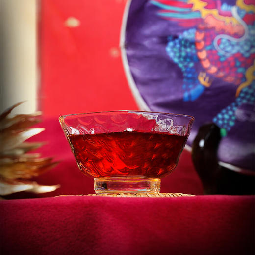 大益TAETEA茶叶普洱茶饼茶 新福禄双喜生茶熟茶组合357g*2饼 茶叶礼盒 商品图2