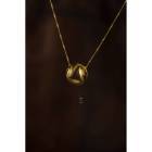 18k沉香堆金半圆形项链 商品图1