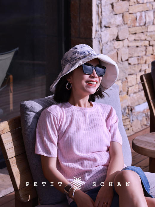 PETIT SCHAN小闪 #067 A Midsummer night's dream 仲夏夜之梦 法式印花大檐防晒渔夫帽 商品图1