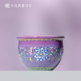 问鼎钧瓷风水缸杯（花开富贵）