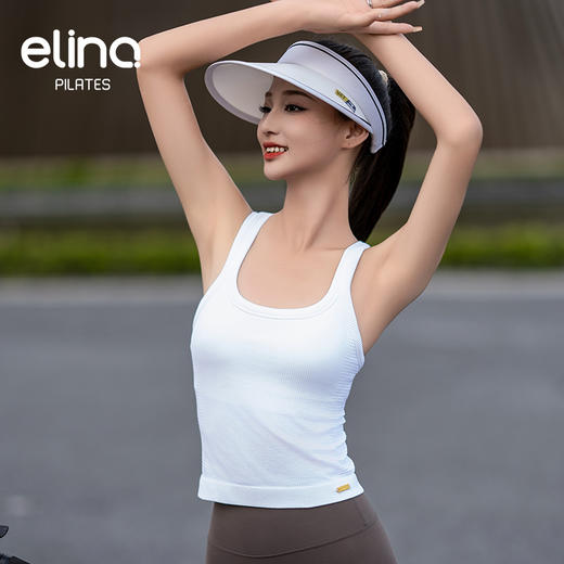 elina一恋2024高弹无缝交叉美背瑜伽运动背心 EYF2001 商品图6