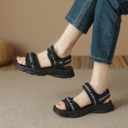 ZHR则则沙滩鞋运动凉鞋女透气厚底女鞋超轻凉鞋防滑校园休闲鞋女 商品图8