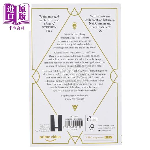【中商原版】 好兆头剧本书 The Quite Nice and Fairly Accurate Good Omens Script Book 英文原版 Neil Gaiman 影视 商品图10