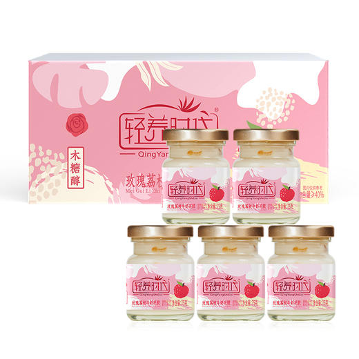 绿帝玫瑰荔枝牛奶花胶75g*5 商品图0