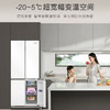 卡萨帝（Casarte）501升设计师系列原创平嵌十字对开四开门薄嵌入式电冰箱三系统家用双底置循环风幕 白色BCD-501WGCTDM4WKU1 商品缩略图5