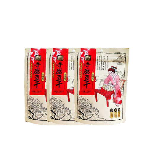 田园猎手 手磨豆干（香辣味）248g*3 商品图0