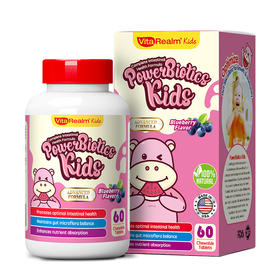 VitaRealm 维乐原 儿童肠胃益生菌咀嚼片60粒/盒