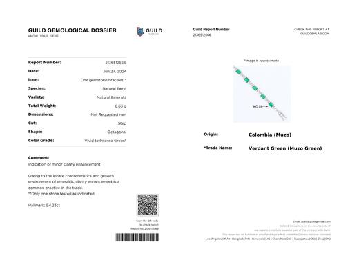 4.23ct 祖母绿锁骨链 商品图7