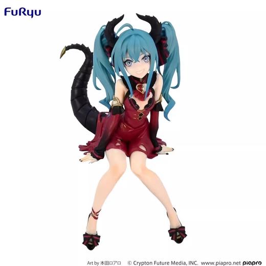 FuRyu 初音未来 小恶魔 蔷薇色 泡面压 景品手办 商品图0