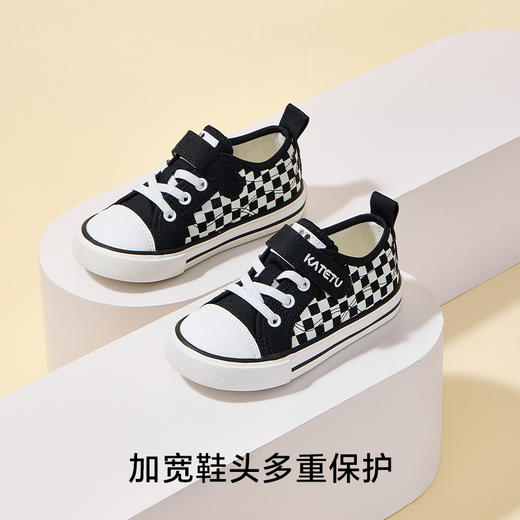 卡特兔女童帆布鞋2024秋季新款宝宝鞋子软底防滑幼儿园儿童室内鞋 商品图4