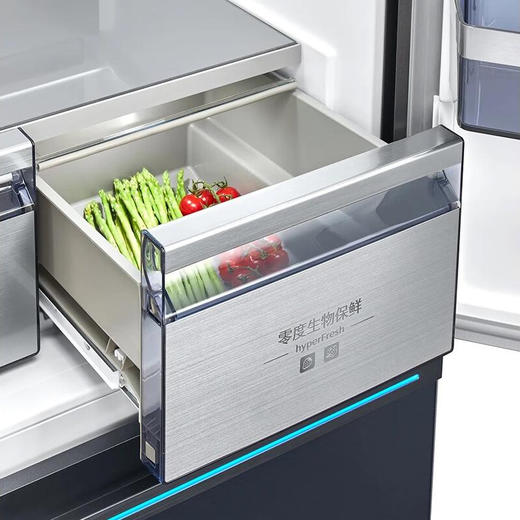 西门子冰箱（202625）462升四门一级能效全域恒温零度生物保鲜风冷无霜智能eNose电冰箱湖蕴蓝KF72FAA56C 商品图3