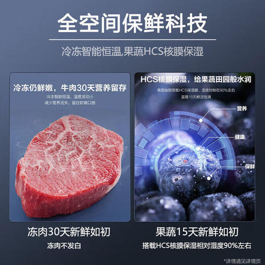 海尔冰箱十字对开门超薄零嵌入全空间保鲜 477升BCD-477WGHTD1BGQU1 风冷无霜 商品图3