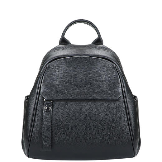 雀说 头层牛皮双肩包真皮大容量荔枝纹通勤包女背包1667 商品图9