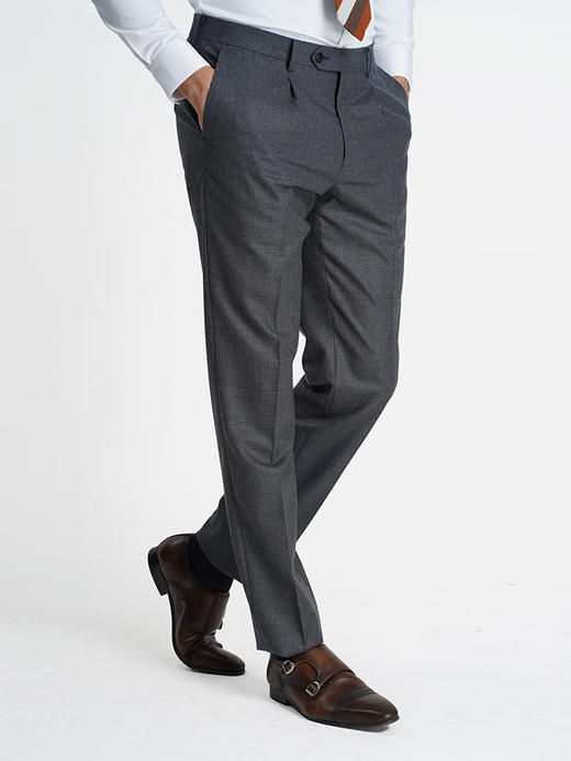 callisto深灰色绵羊毛西裤 商品图3