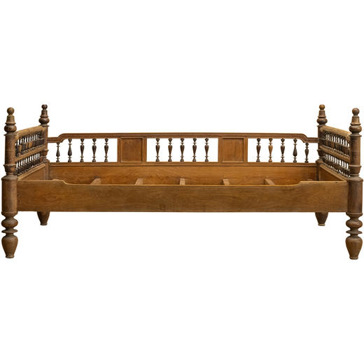 民国 黄花梨宝瓶栏杆围子床 商品图5