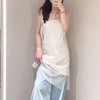 lost in echo2024夏季新款高级清冷亮片双层透视吊带裙连衣裙女 商品缩略图1