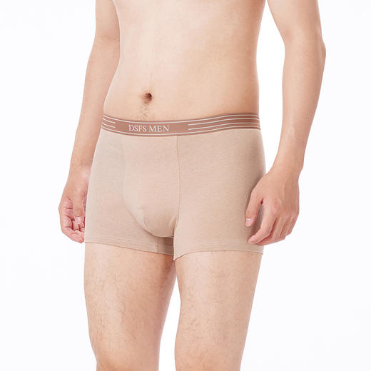 都市丽人都市锋尚内裤简约基础平角裤彩棉男士内裤FKTCF2 商品图3