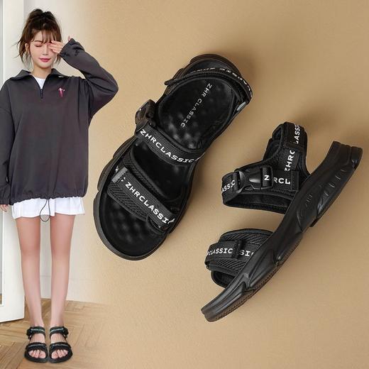 ZHR则则沙滩鞋运动凉鞋女透气厚底女鞋超轻凉鞋防滑校园休闲鞋女 商品图5