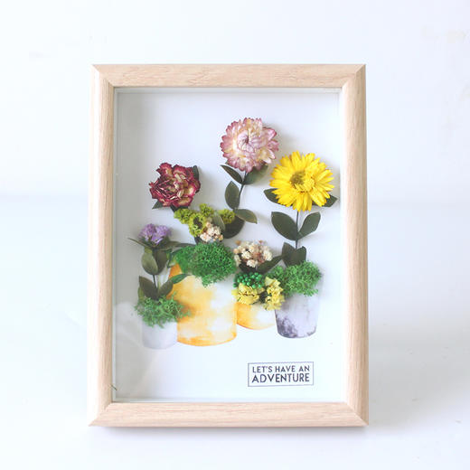 【教师节永生花中空相框】送老师diy干花材料包 手工制作礼物 节日礼物 商品图11