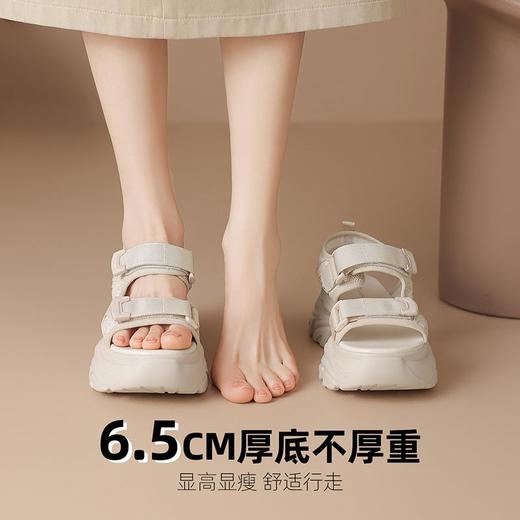 ZHR则则运动凉鞋女外穿休闲魔术贴增高厚底百搭户外运动沙滩女鞋 商品图1