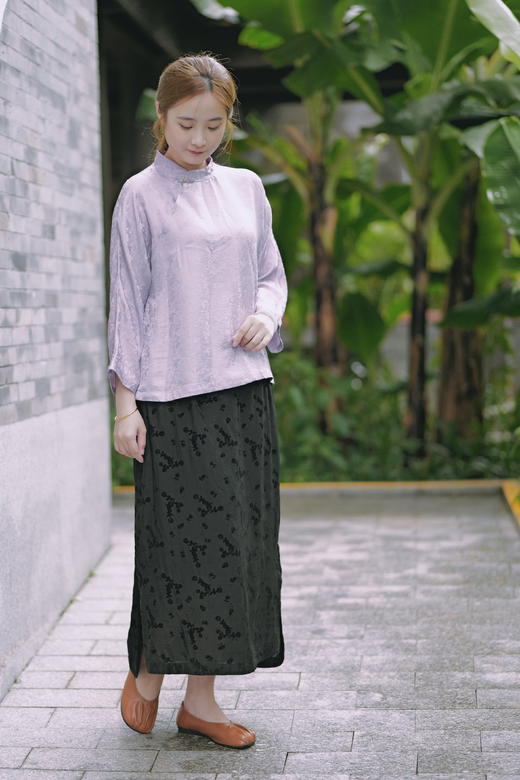 漫物记直筒植绒半身裙mwj-503 商品图3