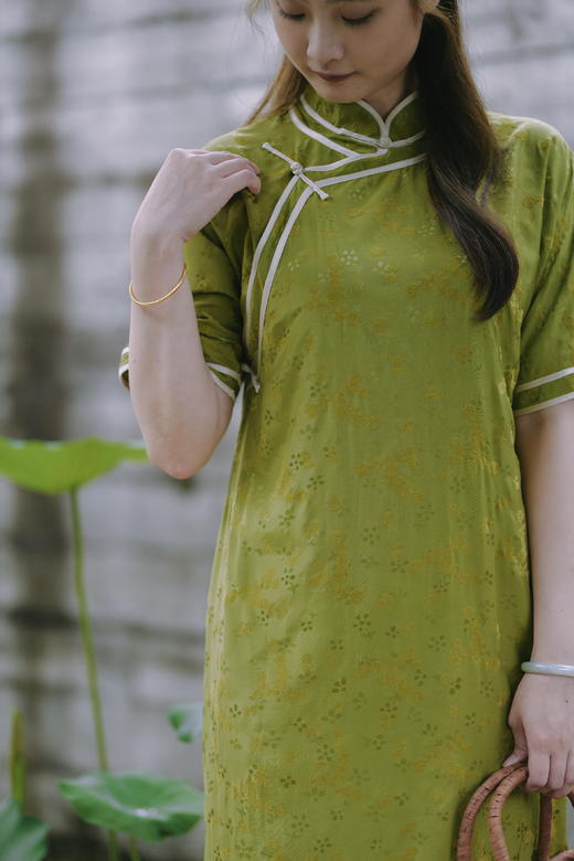 漫物记插肩袖包边旗袍Q1065 商品图3