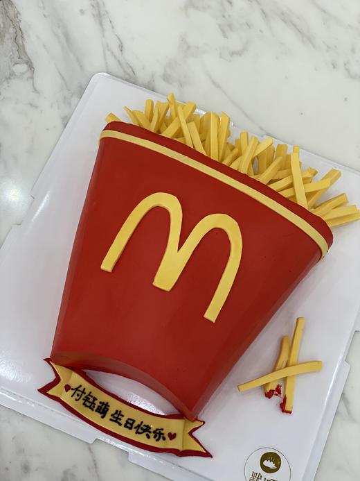 M记薯条造型翻糖(一层夹心，高度约8cm，长度约26cm) 商品图2