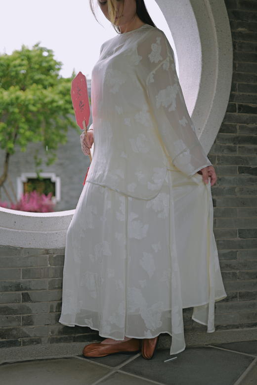 漫物记真丝拼接a版半身裙mwj-502 商品图0