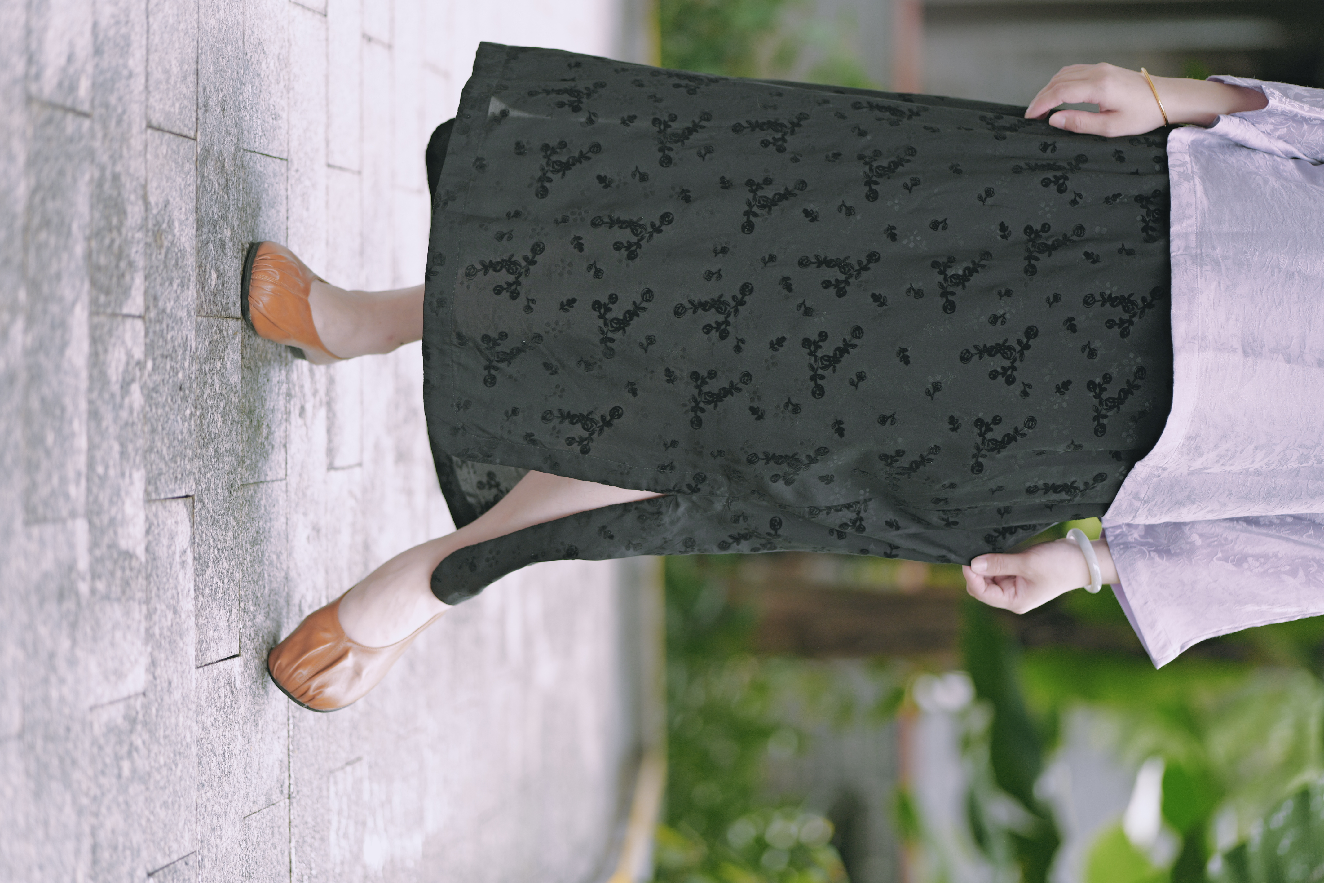 漫物记直筒植绒半身裙mwj-503