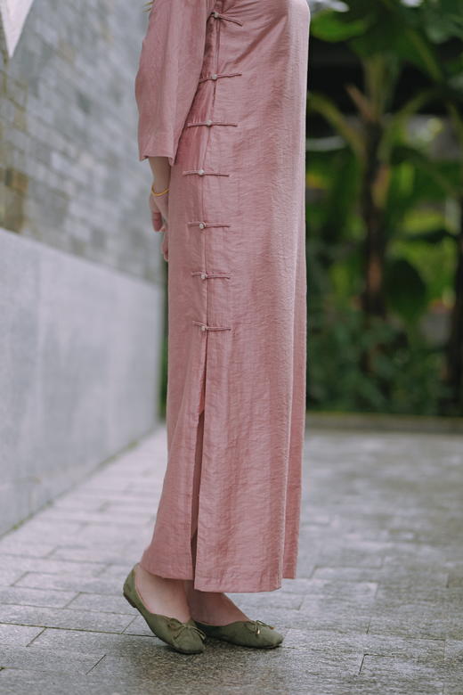 连肩喇叭袖旗袍Q1059 商品图4