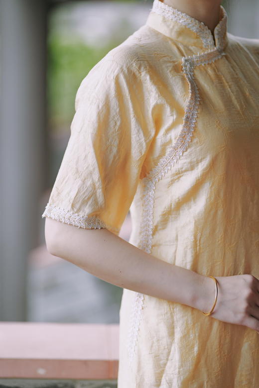 漫物记蕾丝边旗袍Q1061 商品图4