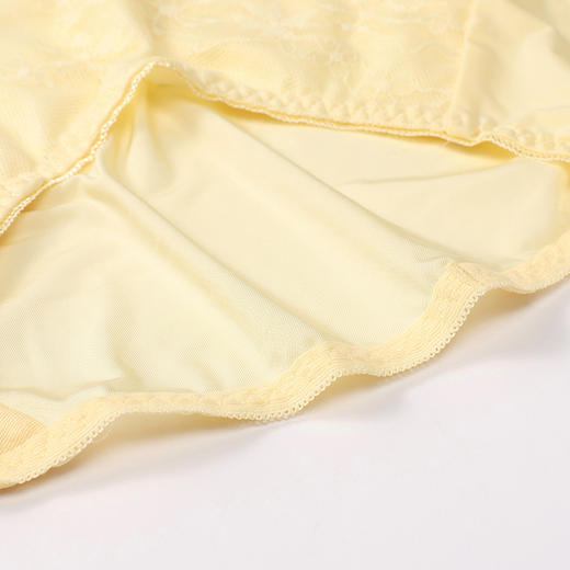 都市丽人内裤薄透丝滑平角裤蕾丝+泳布女士内裤LPT1M1 商品图7