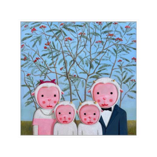 杨媛媛版画《全家福-凤凰木》99版 商品图0