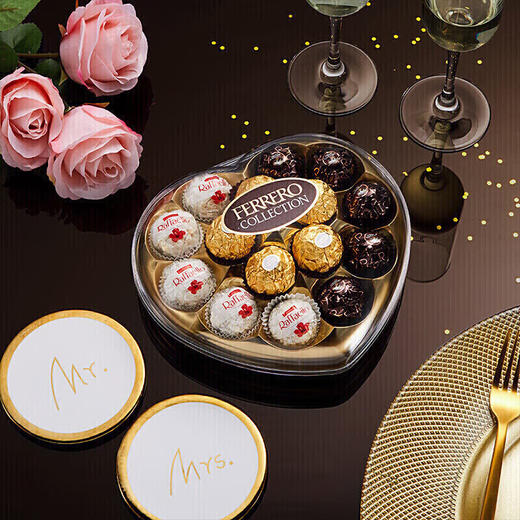 费列罗臻品巧克力制品糖果礼盒 15粒心型装 162g 商品图5