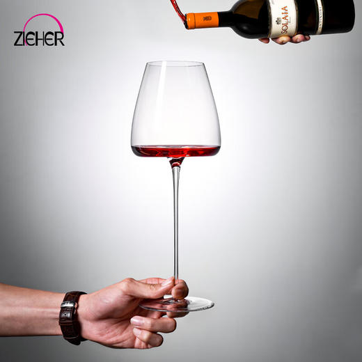 【清仓特惠3折，仅1件，无货退款】ZIEHER德国进口手工水晶玻璃高档红酒杯白葡萄杯香槟杯甜烈酒杯醒酒器 手工系列红酒高脚杯 商品图7