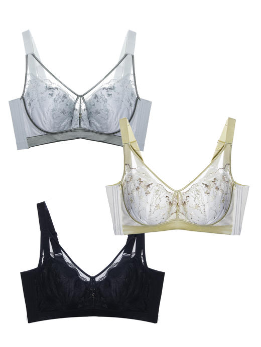 【第二件 0 元｜ 满2件 5 折】【C杯单件】【秀黛】优雅花影记忆圈薄杯文胸L6110008C【门店同款】 商品图5