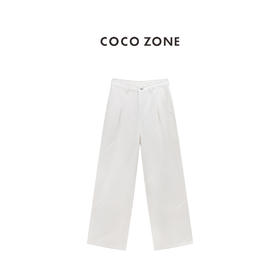 COCO ZONE 100棉时尚牛仔裤通勤风女士直筒裤CC1C1596