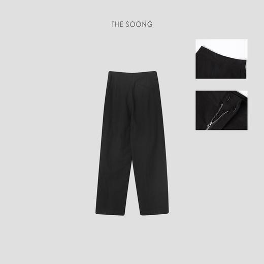 THESOONG|’意大利本命裤’中高腰高支棉麻混纺休闲裤HWKZ4006 商品图2