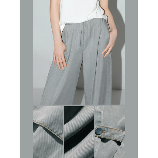 COCOBELLA[100%莱赛尔]复古水洗凉感牛仔裤两穿休闲裤PA7019 商品图2