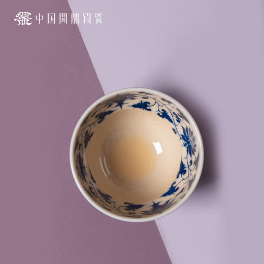 问鼎钧瓷鹅黄青花木兰杯（万寿藤） 商品图2