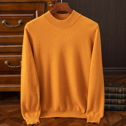 毛豆-XK8603男生半高领羊毛衫 商品图3
