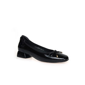 豪麟名鞋奥莱迪嘉女鞋皮鞋牛移膜革DJQYA42WP014黑色  原价1660元